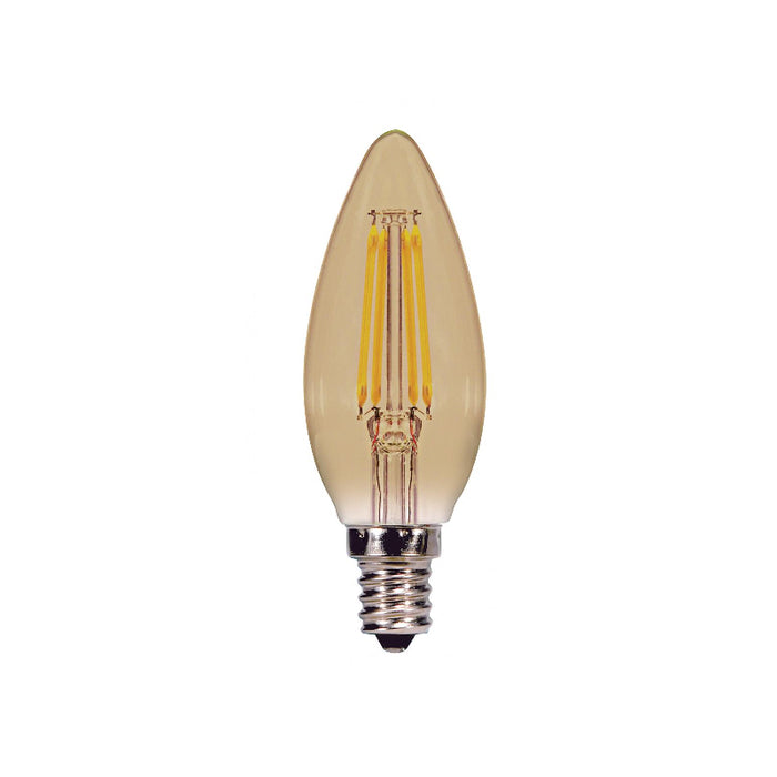 Satco S9986 3.5W LED Torpedo Bulb, E12 Base, 2000K