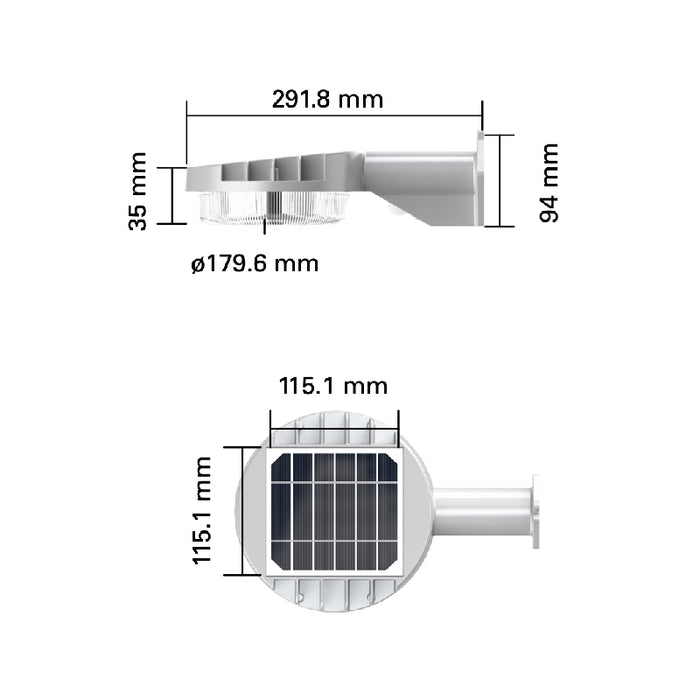 Halo SBL10 LED Solar Area Light, 1000 lm