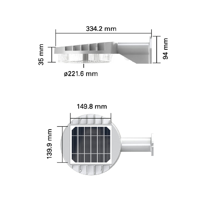 Halo SBL15 LED Solar Area Light, 1500 lm