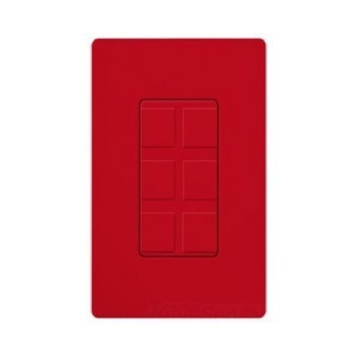 Lutron SC-6PF Field Customizable 6-Port Claro Satin Frame With Blanks