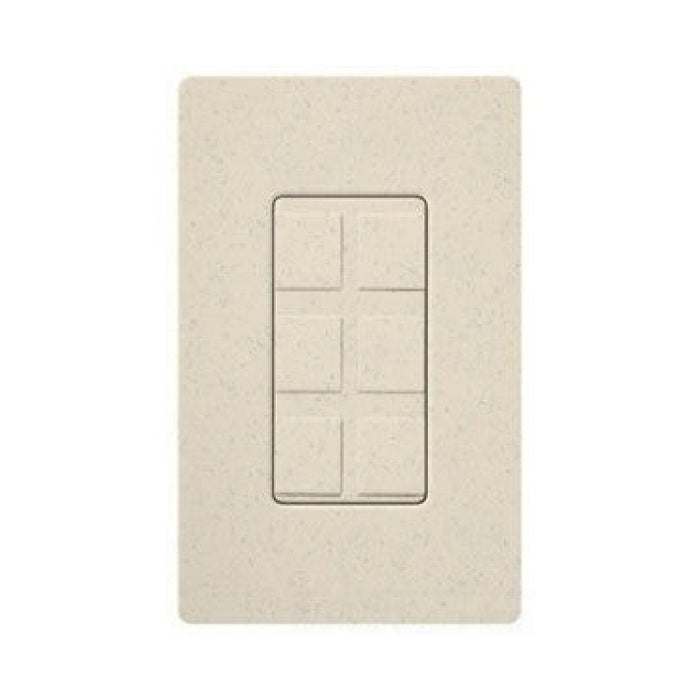 Lutron SC-6PF Field Customizable 6-Port Claro Satin Frame With Blanks