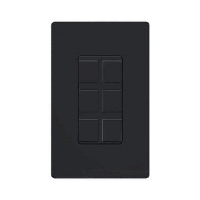 Lutron SC-6PF Field Customizable 6-Port Claro Satin Frame With Blanks