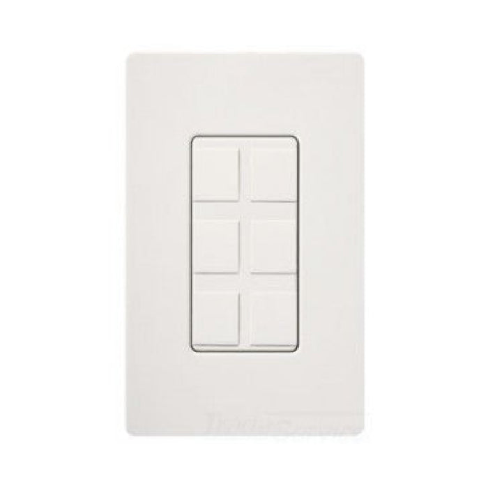 Lutron SC-6PF Field Customizable 6-Port Claro Satin Frame With Blanks