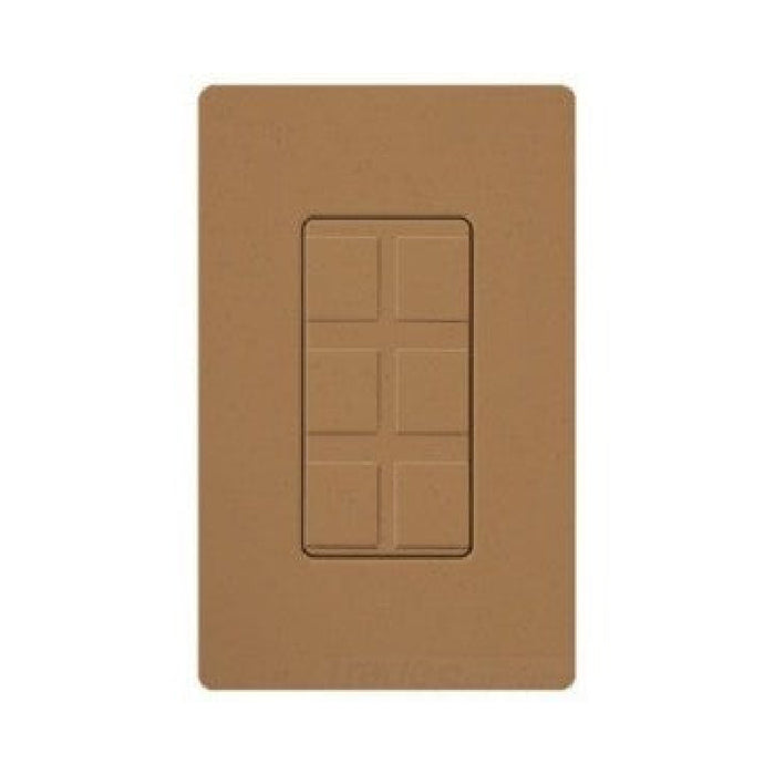 Lutron SC-6PF Field Customizable 6-Port Claro Satin Frame With Blanks