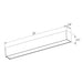 Westgate SCL 2-ft LED Architectural Suspended Light