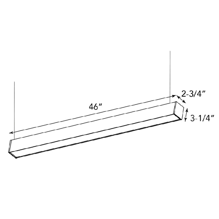 Westgate SCL 4-ft LED Architectural Suspended Light, Up/Down Light