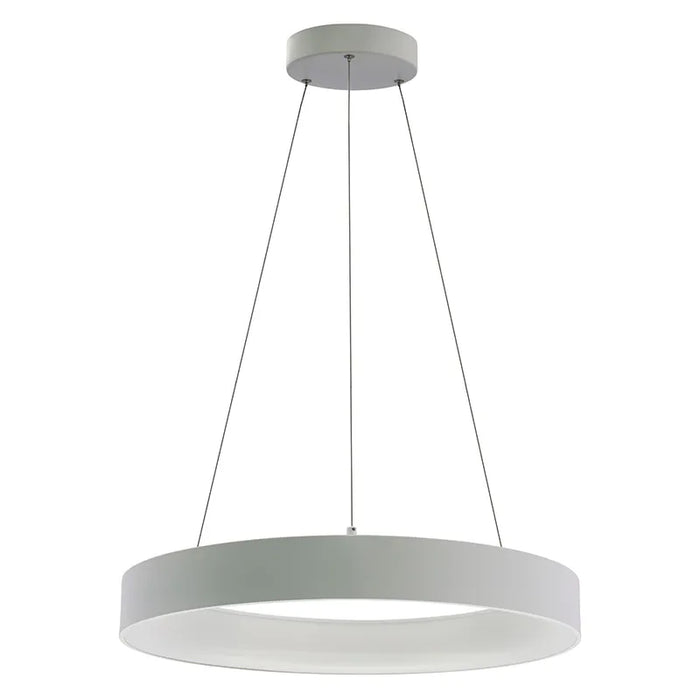 Westgate SCRH Series LED Hollow Circle Pendant with Uplight, 5CCT Selectable, 120-277V - 24", White