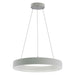 Westgate SCRH Series LED Hollow Circle Pendant with Uplight, 5CCT Selectable, 120-277V - 24", White