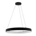 Westgate SCRH Series LED Hollow Circle Pendant with Uplight, 5CCT Selectable, 120-277V - 36" , Black