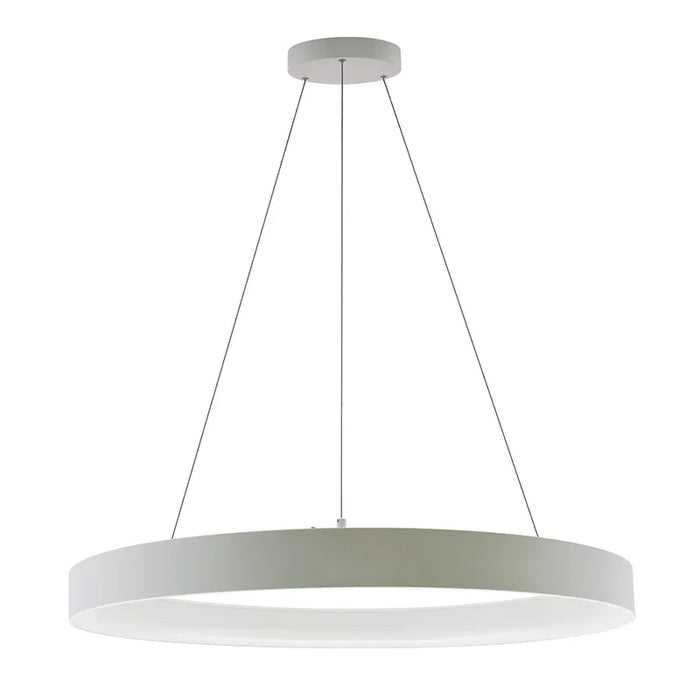 Westgate SCRH Series LED Hollow Circle Pendant with Uplight, 5CCT Selectable, 120-277V - 36" , White