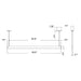 Westgate SCSL-UD-AP 8-ft 40W/46W/52W/60W LED Architectural Slim Up & Down Linear Light, Optic Lens, 5CCT Selectable, 120-277V