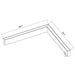 Westgate SCX1.5-L Series Architectural Seamless L-Shaped Linkable Linear Lights, 5CCT & Power Selectable, 120-277V