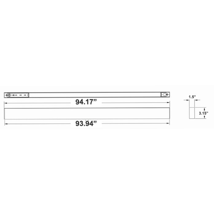 Westgate SCX1.5 Series Up/Down LED Linear Light, 5CCT & Power Selectable, 120-277V