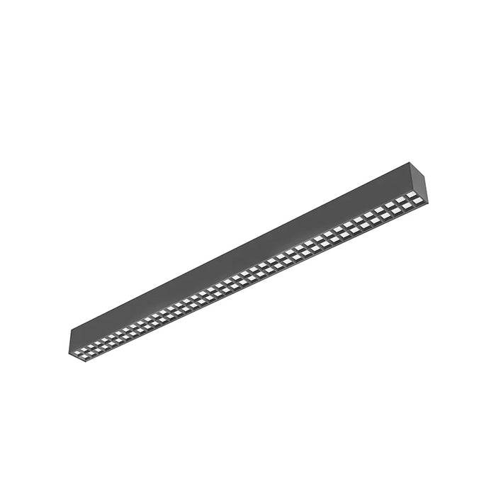 Westgate SCXA Series Architectural 2-3/4" LED Optic & Combined-Distribution Linear Light, 3CCT & Power Selectable, 120-277V - 8-ft , Black without Optic Lens