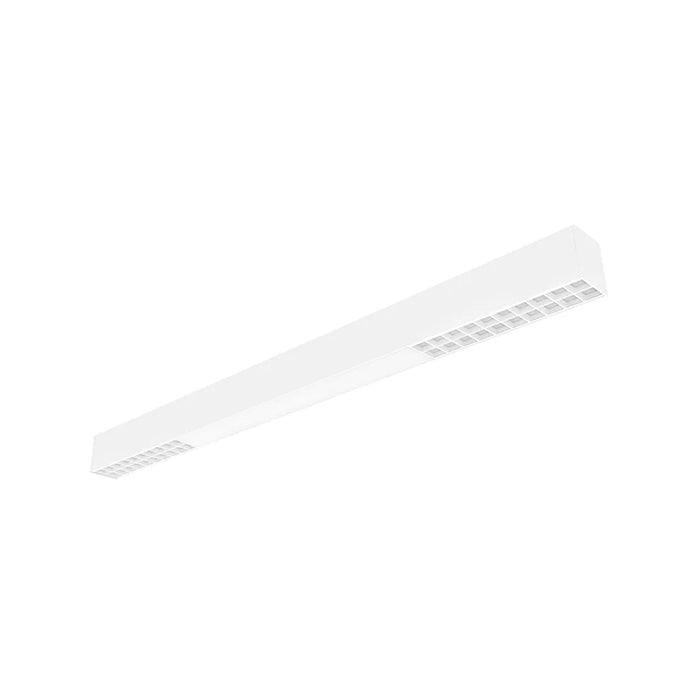 Westgate SCXA Series Architectural 2-3/4" LED Optic & Combined-Distribution Linear Light, 3CCT & Power Selectable, 120-277V - 8-ft , White with Optic Lens