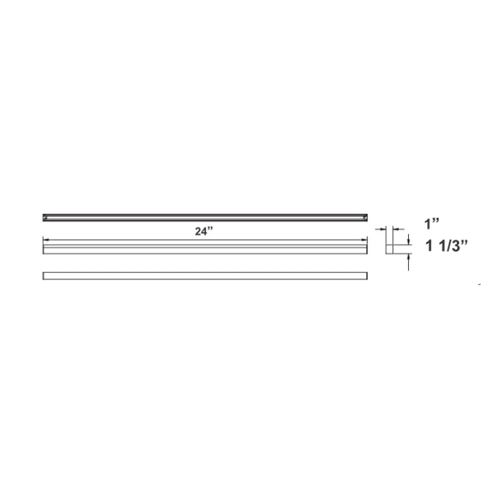 Westgate SCXT 2-ft 10W/15W/20W LED T-Grid Linear Light, CCT, Drop Lens