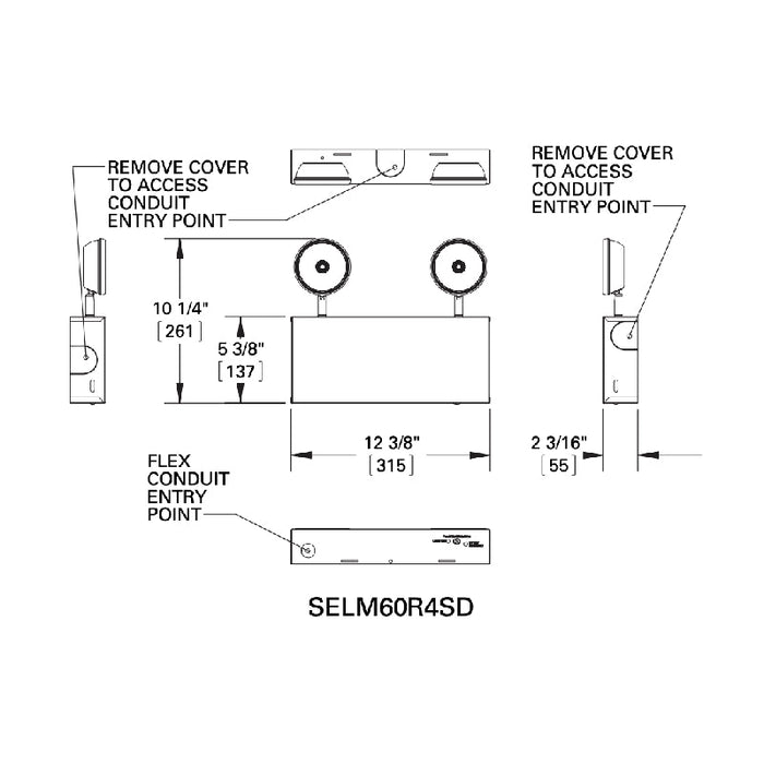 Sure-Lites SELMR13SD LED Emergency Light