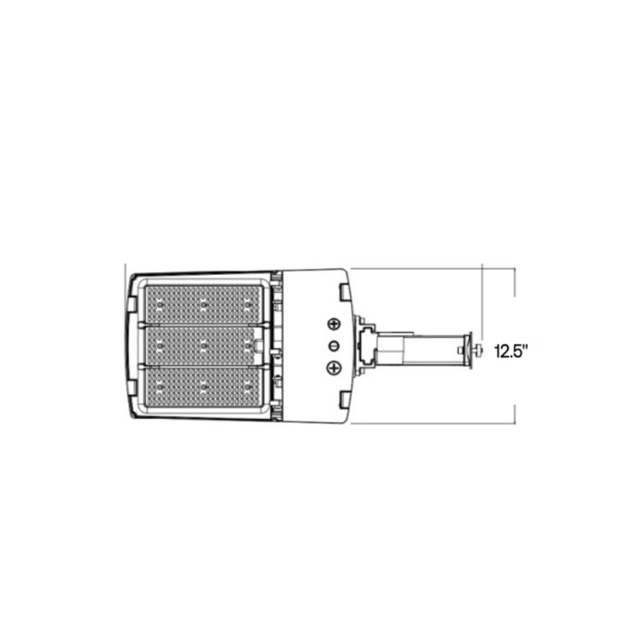 EXO SGS Sling 85W/120W/150W LED Area/Site Light Head, 3CCT Selectable, 120-347V
