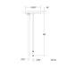 WAC SKCF96  H/J/L Track Feed Canopy with Cable Suspension