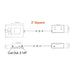 Envision LED 3" 15W Slim-Line LED Square Slim Panel Downlight, 5CCT Selectable