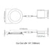Envision LED 4" 9W SlimLine LED Slim Panel Downlights, RGBW