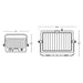 Solera SL-SMFL Solar 10W LED Off-Grid Multifunctional Flood Light, 4000K, 1100 Lumens