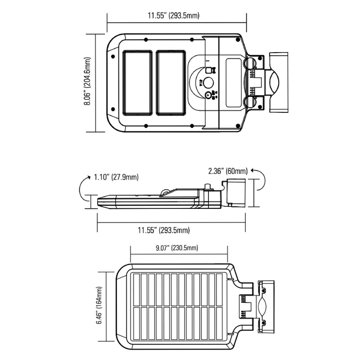 Halo SLST10 LED Solar Area Floodlight, 1000 lm