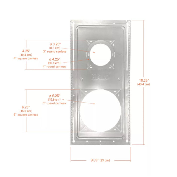 Halo SP346RS 3"/4"/6" Canless New Construction Smash Plate