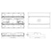 Metalux SPHB-1224SE-M-UNV-L84050-CD-SP1-U 18" Linear High Bay, 12000/18000/24000lm & CCT Selectable, 0-10 Dimming, 120-277V