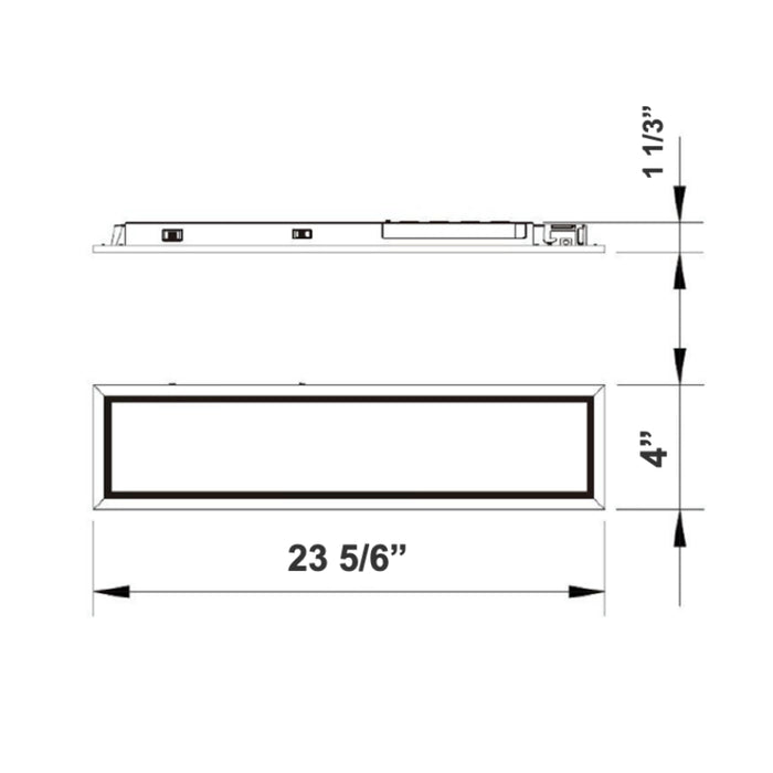 Westgate SRL Series LED Slot Recessed Commercial Linear Light, Power & 3CCT Selectable, 120-277V