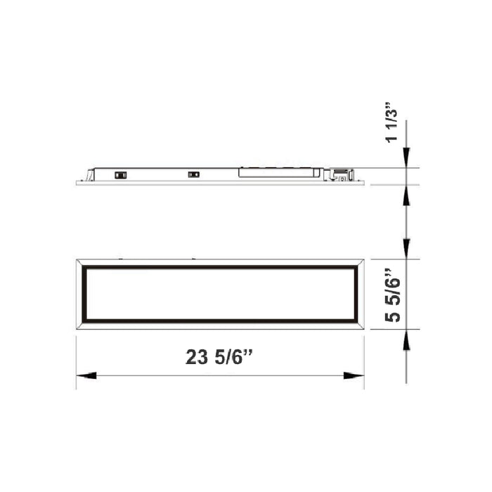 Westgate SRL Series LED Slot Recessed Commercial Linear Light, Power & 3CCT Selectable, 120-277V