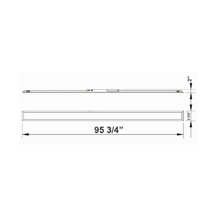 Westgate SRL Series LED Slot Recessed Commercial Linear Light, Power & 3CCT Selectable, 120-277V