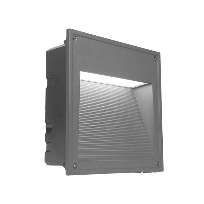 Westgate STP-10X10 10W/18W/25W LED Commercial Large Wall/Step Light, 3CCT Selectable - Gray