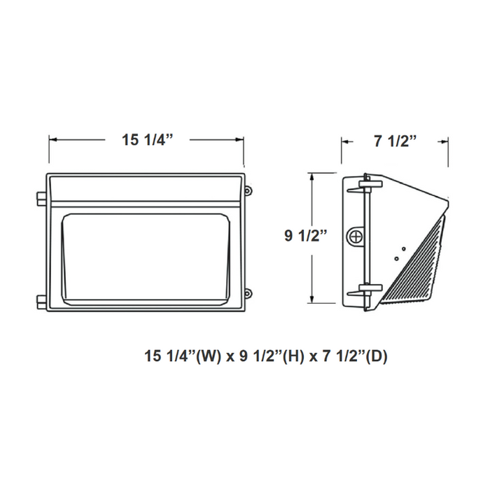 Westgate WMXE 45W/65W/85W LED Wall Pack with Photocell