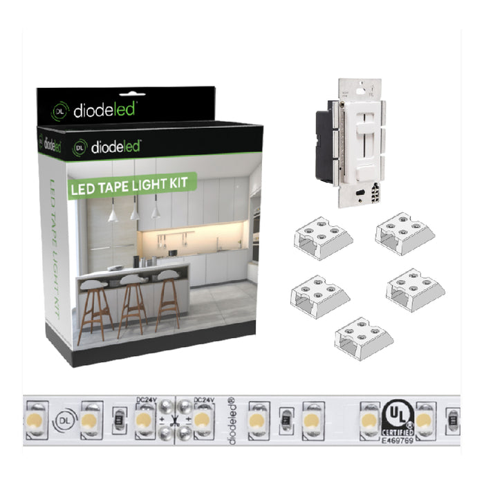Diode LED Blaze 24V 16.4 Ft. LED Tape Light Kits, Switchex Power Supply