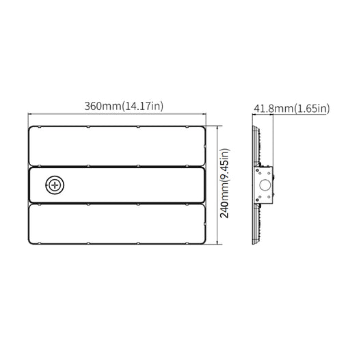 Rayon T1070LEDB-WS130 52W/78W/104W/130W LED High Bay, 2CCT Selectable, 120-277V