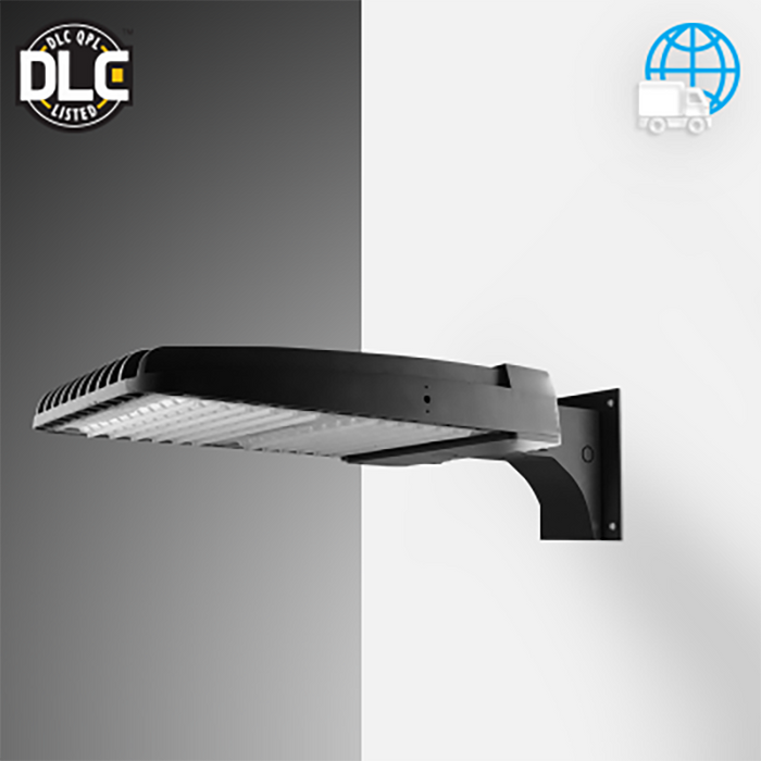 Rayon T322LEDB Series 22" Skyline LED Area Light, 120W / 180W / 240W / 300W & 3CCT Selectable, Type 3 Distribution, Wall Mount, Bronze Finish