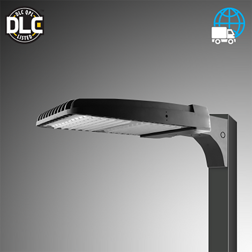 Rayon T322LEDB Series 22" Skyline LED Area Light, 120W / 180W / 240W / 300W & 3CCT Selectable, Type 3 Distribution, Arm Mount, Bronze Finish