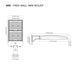 Rayon T322LEDB Series 22" Skyline LED Area Light, 120W / 180W / 240W / 300W & 3CCT Selectable, Type 3 Distribution, Wall Mount, Bronze Finish