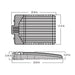 Rayon T322LEDB Series 22" Skyline LED Area Light, 120W / 180W / 240W / 300W & 3CCT Selectable, Type 3 Distribution, Wall Mount Bracket with Slipfitter, Bronze Finish