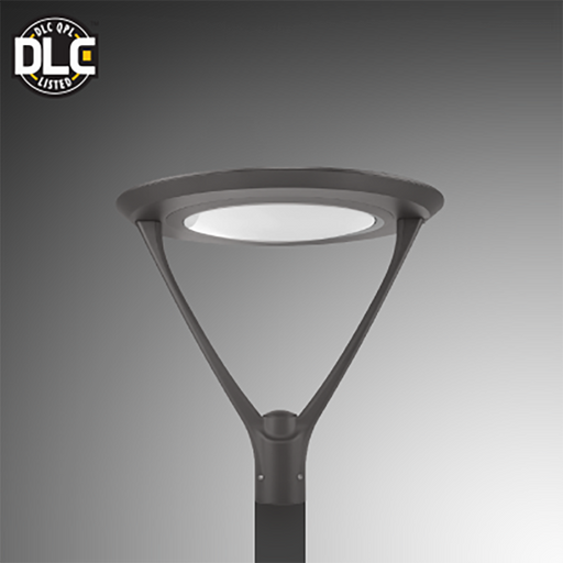 Rayon T331LED Series 45W / 70W / 87W / 130W LED Post Top Lighting with Motion Sensor Integral, 3CCT Selectable, 120-277V, Bronze Finish