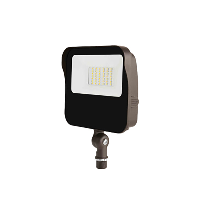 Rayon T431LEDB-WS27 10W/16W/21W/27W Small LED Flood Light, 3CCT Selectable, 120-277V, Knuckle Mount, Bronze Finish