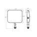 Rayon T431LEDB-WS27 10W/16W/21W/27W Small LED Flood Light, 3CCT Selectable, 120-277V, Knuckle Mount, Bronze Finish