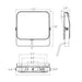 Rayon T431LEDB-WS27 10W/16W/21W/27W Small LED Flood Light, 3CCT Selectable, 120-277V, Trunion Mount, Bronze Finish