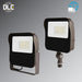 Rayon T431LEDB-WS27 10W/16W/21W/27W Small LED Flood Light, 3CCT Selectable, 120-277V, Trunion Mount, Bronze Finish