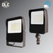 Rayon T431LEDB-WS65 26W/39W/52W/65W Medium LED Flood Light, 3CCT Selectable, 120-277V, Trunion Mount, Bronze Finish