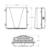 Rayon T635LEDB S WS25 13W/19W/25W Small LED Wall Pack, 3CCT Selectable, 120-277V/347V, Bronze Finish