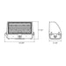 Rayon T652LEDB Series 10W / 20W / 30W / 40W LED Full Cut-off Wall Pack, 3CCT Selectable, 120-277V, Type 3 Optics, Bronze Finish