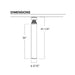 Rayon T850LEDB 14W/19W/24W LED Round Cut-Off Bollard, 3CCT Selectable, Up to 3000 Lumens, 120-277V
