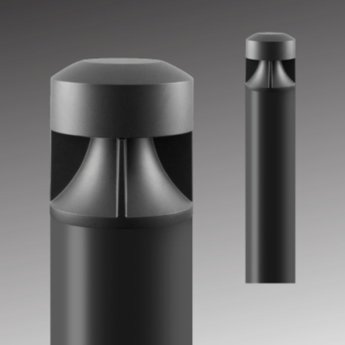 Rayon T851LEDB 14W/19W/24W LED Round Cut-Off Bollard w/ Inner Wall, 3CCT Selectable, Up to 24000 Lumens, 120-277V